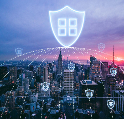 城市安全广域虚构图